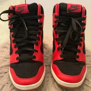Nike Dunk Sky Hi Essential Wedge Sneakers.